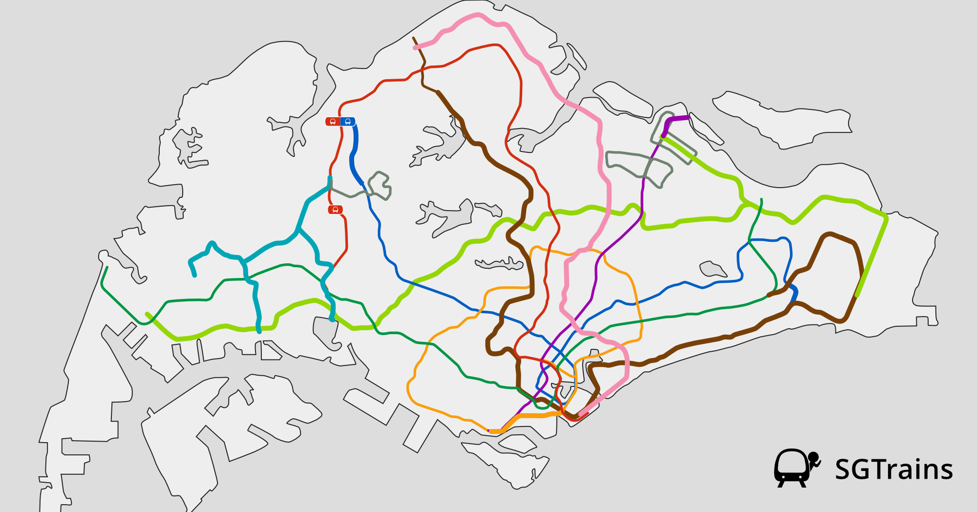 Upcoming MRT Lines and Extensions from 2021