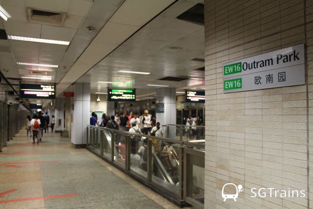 Outram Park MRT station of the East-West Line. (File Photo: SGTrains)