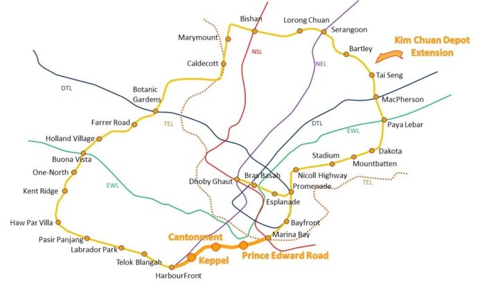 Circle Line MRT Map