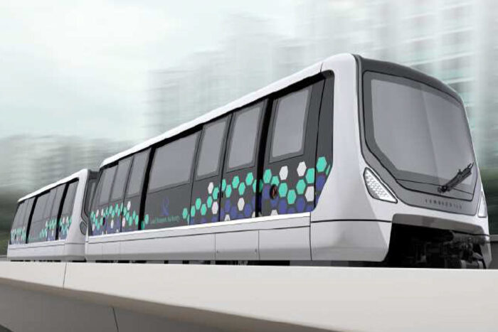 Artist Impression of the upcoming Innovia APM 300 LRT train for the Bukit Panjang LRT. (Image: LTA)