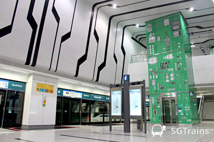 Art in Transit at Rochor: "Tracing Memories" by LASALLE College of the Arts. (Image: SGTrains File)