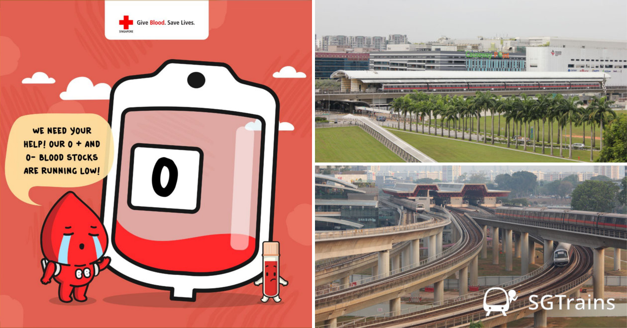 Singapore MRT/LRT Stations with Nearby Bloodbanks