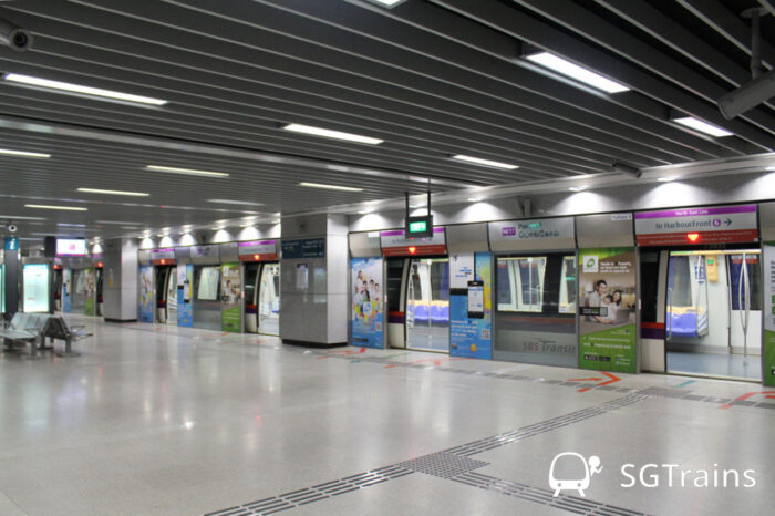 Punggol MRT station platform for the North East Line (NEL). It will become a triple-line interchange station with the opening of CPe. (Image: SGTrains File)