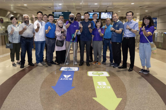 "Dr Wan Rizal, Member of Parliament for Kolam Ayer Constituency, officially launched the sixth edition of the "Find Your Way" initiative at Geylang Bahru MRT Station earlier this morning." (Image: SBS Transit/Facebook)