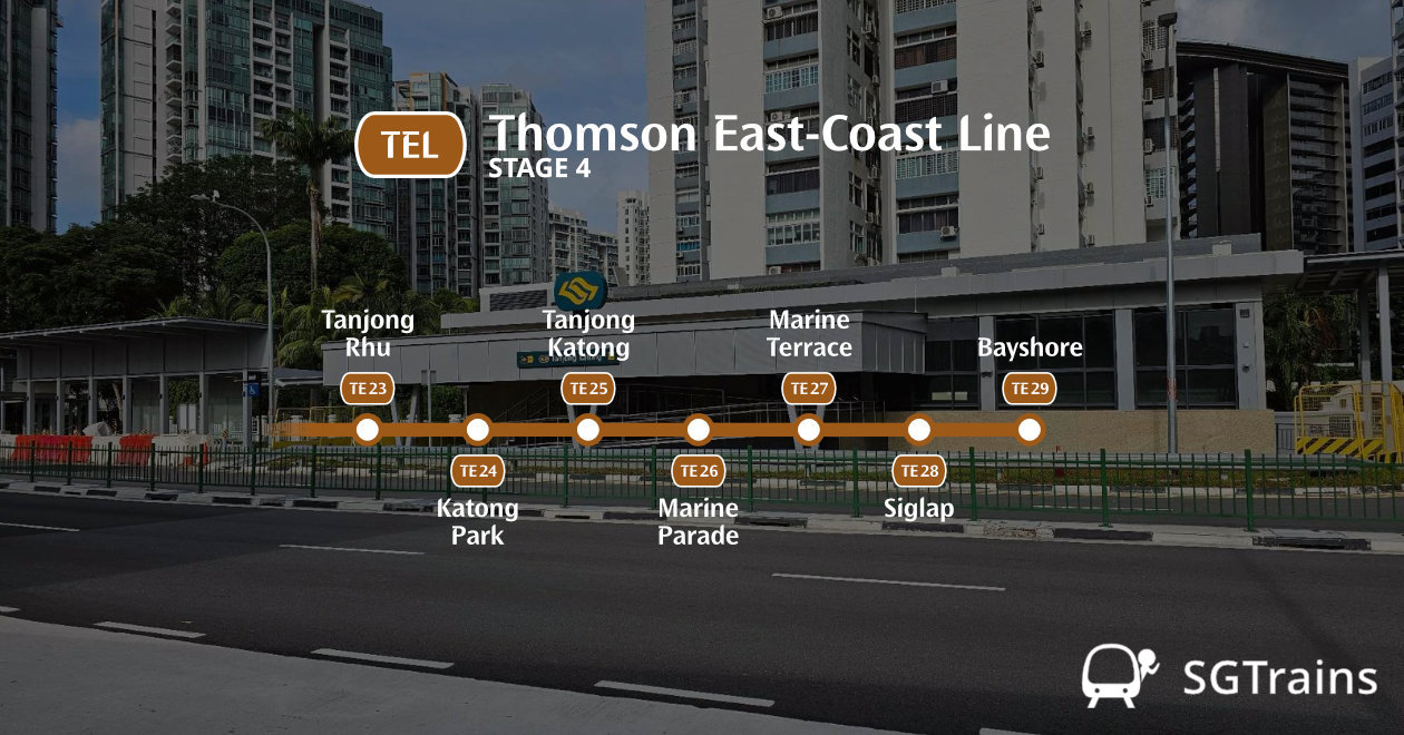 Thomson-East Coast Line 4 will open on Jun 23, 2024