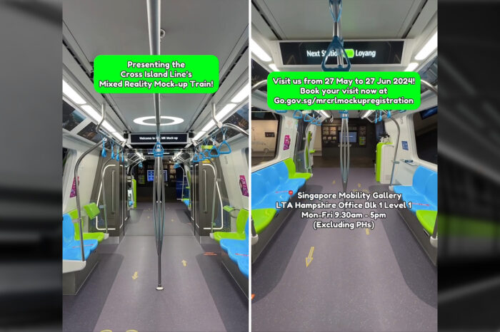 Mixed Reality Mock-up of the CR151 trains for the Cross Island Line. (Image: Screengrab from LTA/Facebook)
