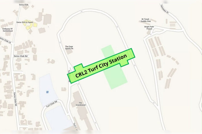 Location of Turf City MRT station of the Cross Island Line. (Image: LTA)