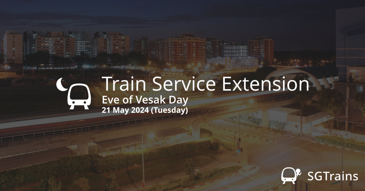 Train Services Extended on Eve of Vesak Day 2024